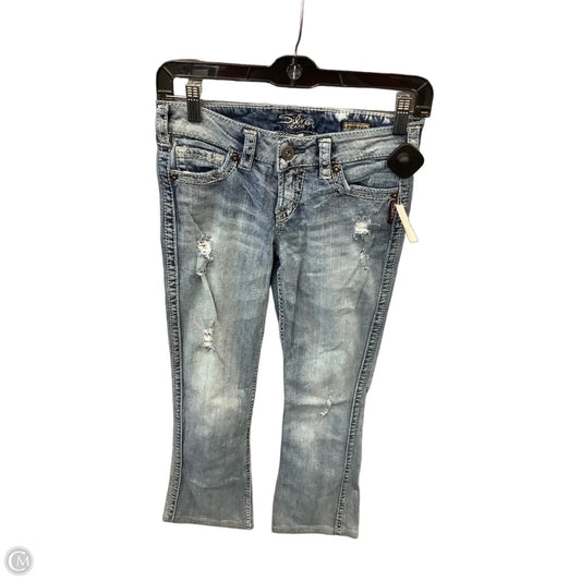 Jeans Boot Cut By Silver In Blue Denim, Size: 2