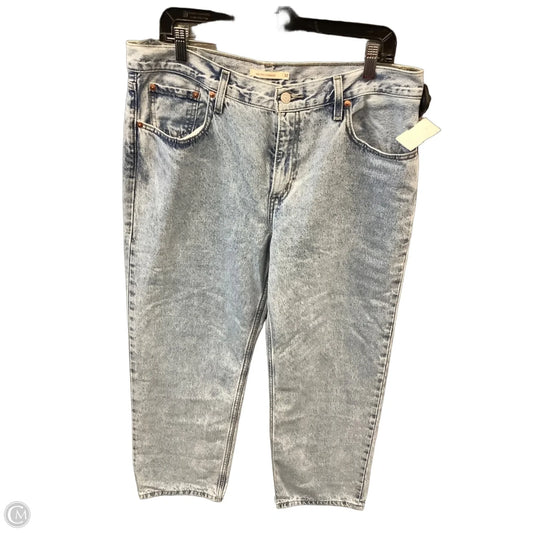 Jeans Boyfriend By Levis In Blue Denim, Size: 14