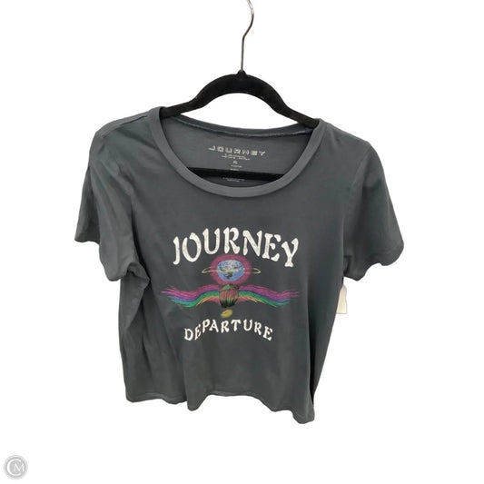 Top Short Sleeve By Clothes Mentor In Grey, Size: Xl