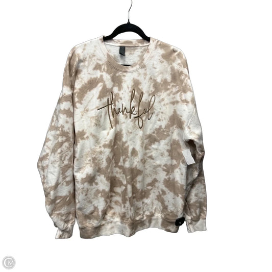 Sweatshirt Crewneck By Clothes Mentor In Brown, Size: Xl