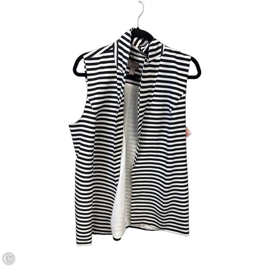 Vest Other By Chicos In Black & White, Size: M