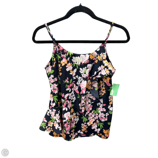Top Sleeveless By A New Day In Floral Print, Size: Xs