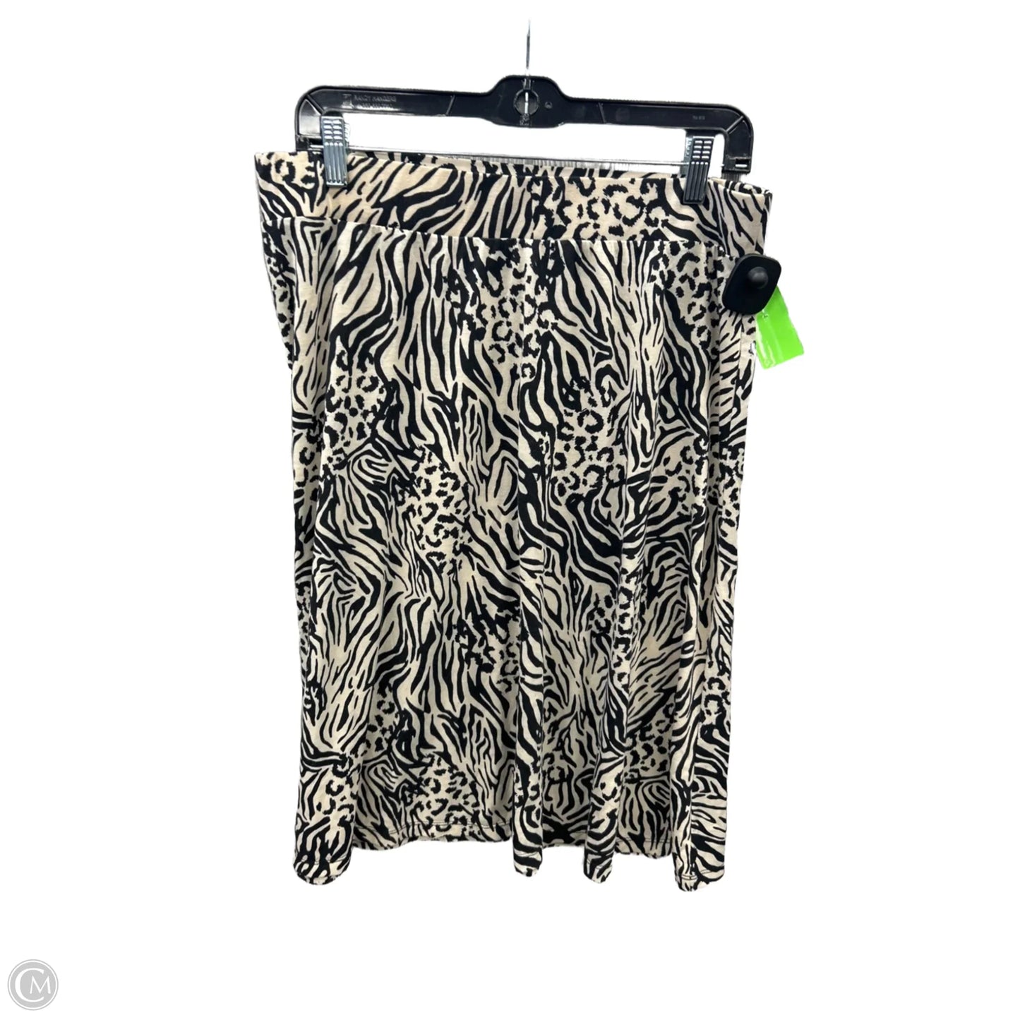 Skirt Midi By Cato In Black, Size: Xl