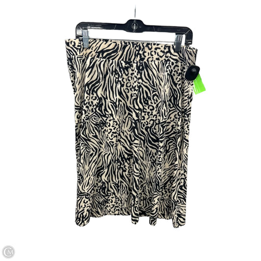 Skirt Midi By Cato In Black, Size: Xl