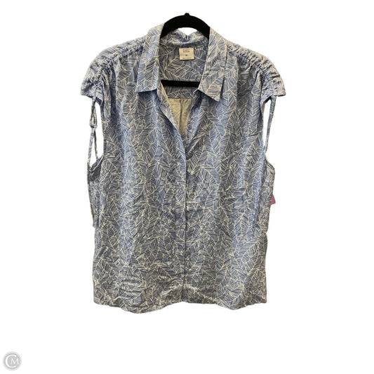Top Sleeveless By Croft And Barrow In Blue, Size: Xl