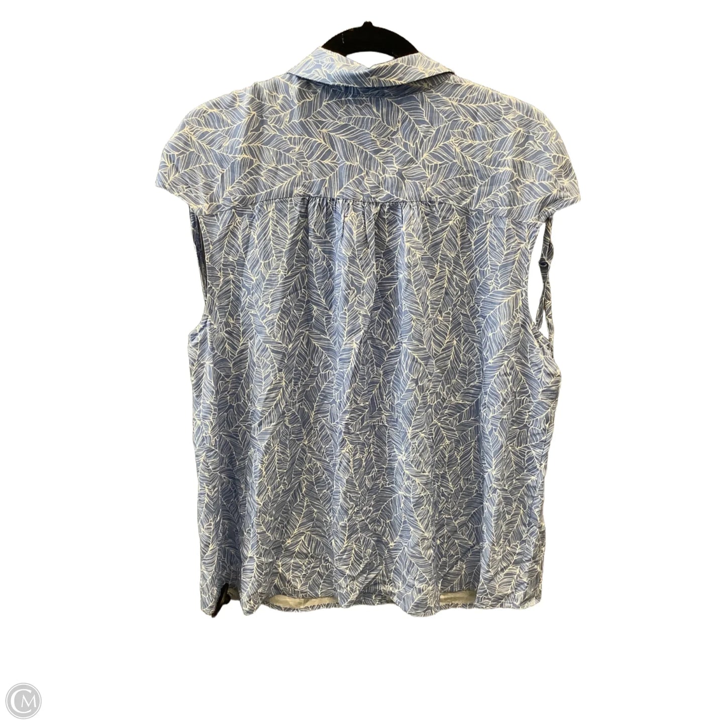 Top Sleeveless By Croft And Barrow In Blue, Size: Xl