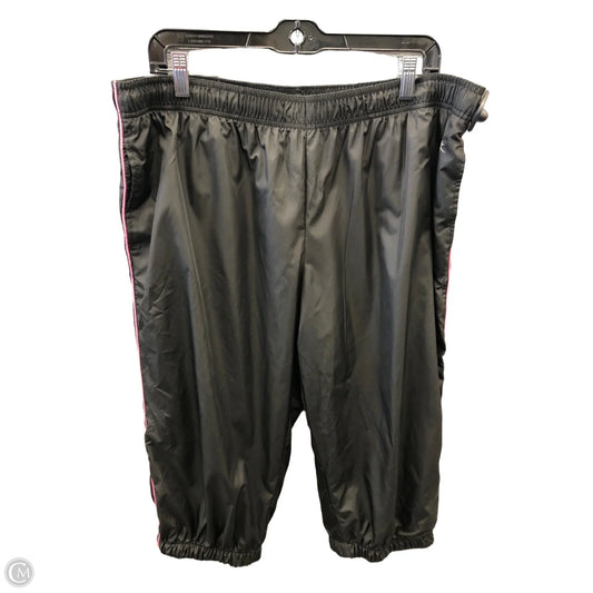 Athletic Capris By Danskin In Black & Pink, Size: Xl