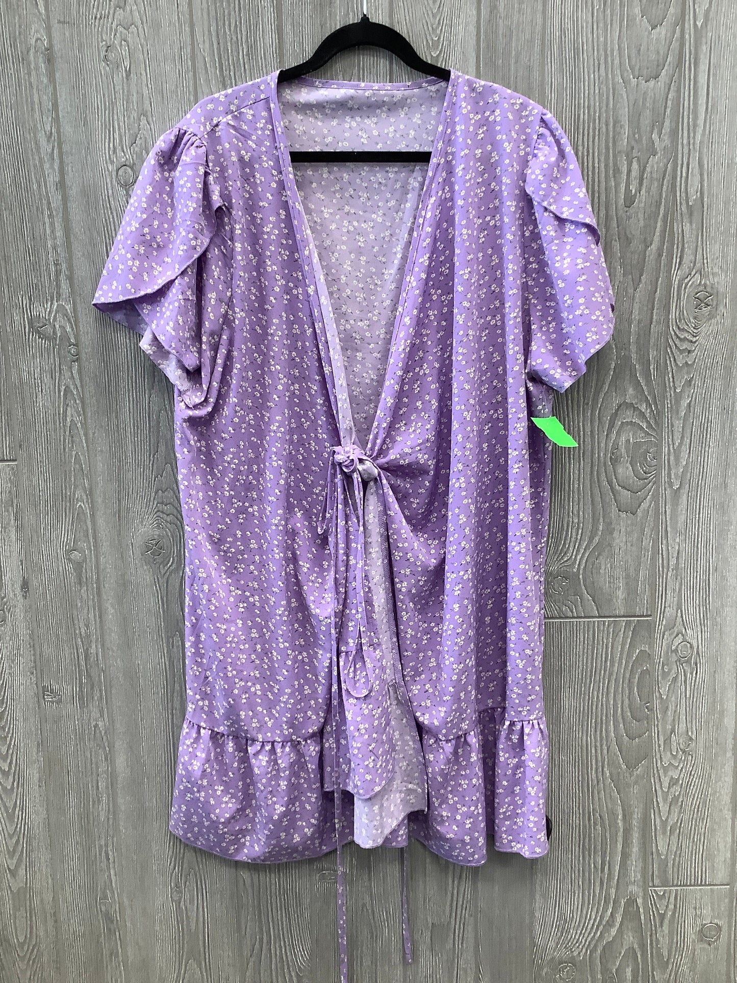 Purple Dress Casual Midi Shein, Size 2x