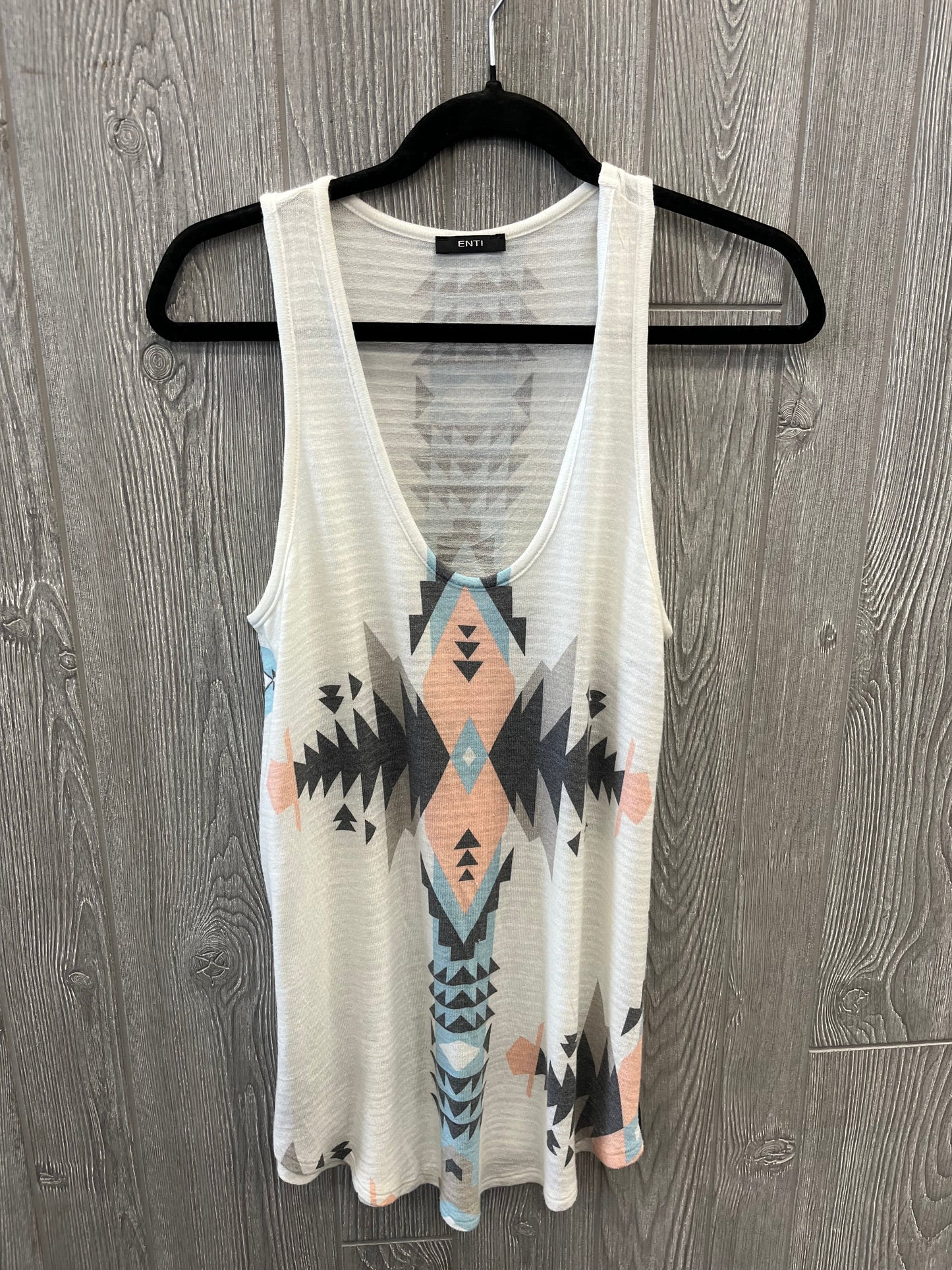 White Top Sleeveless Clothes Mentor, Size M