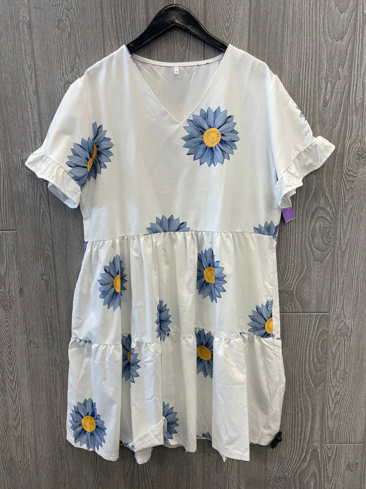 White Dress Casual Midi Clothes Mentor, Size 1x