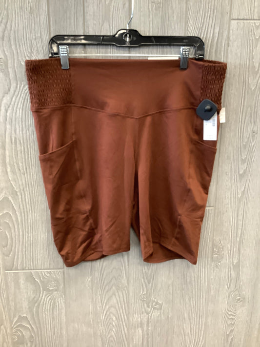 Brown Athletic Shorts Maurices, Size 1x
