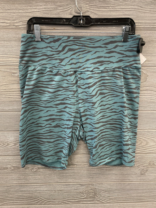 Athletic Shorts By Ava & Viv In Blue, Size: L