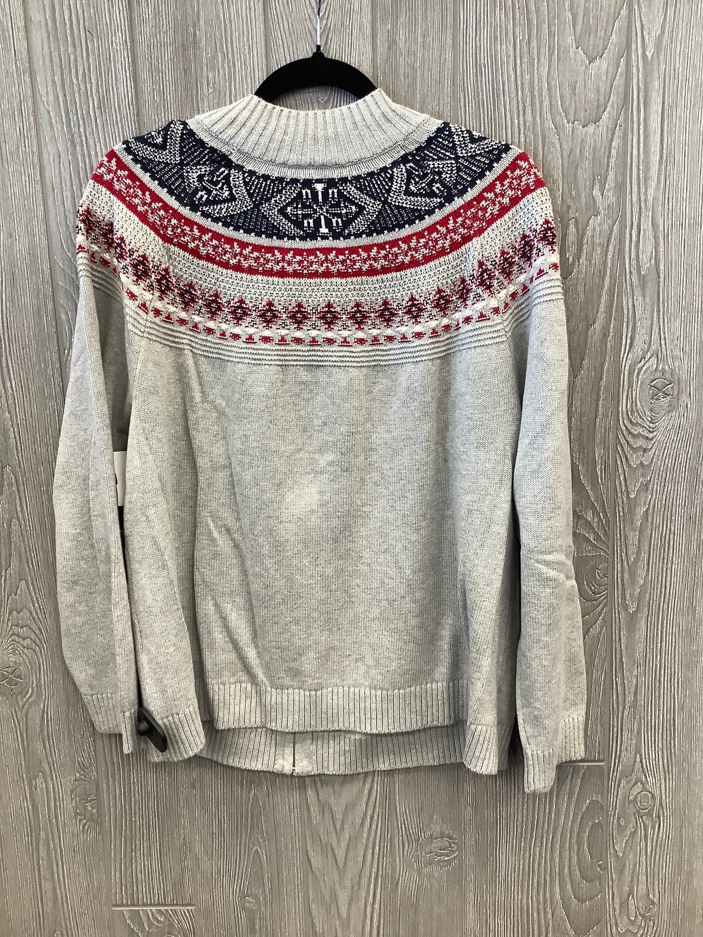 Sweater By Cj Banks In Grey, Size: 1x