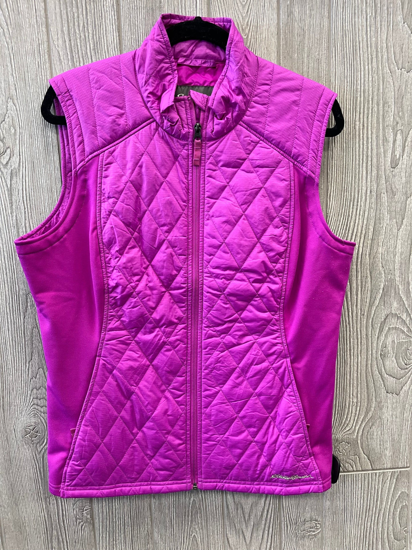 Vest Puffer & Quilted By Eddie Bauer In Purple, Size: Xl