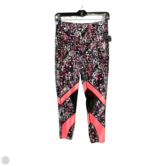 Athletic Capris By Xersion In Black & Pink, Size: M