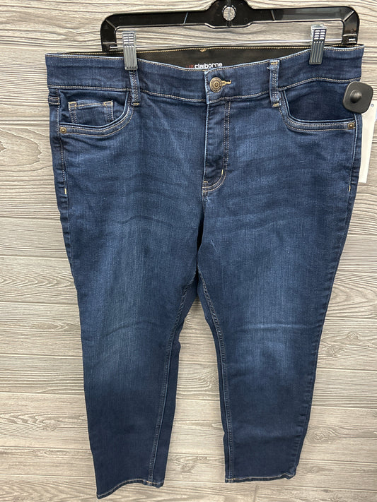 Jeans Straight By Liz Claiborne In Blue, Size: 14p