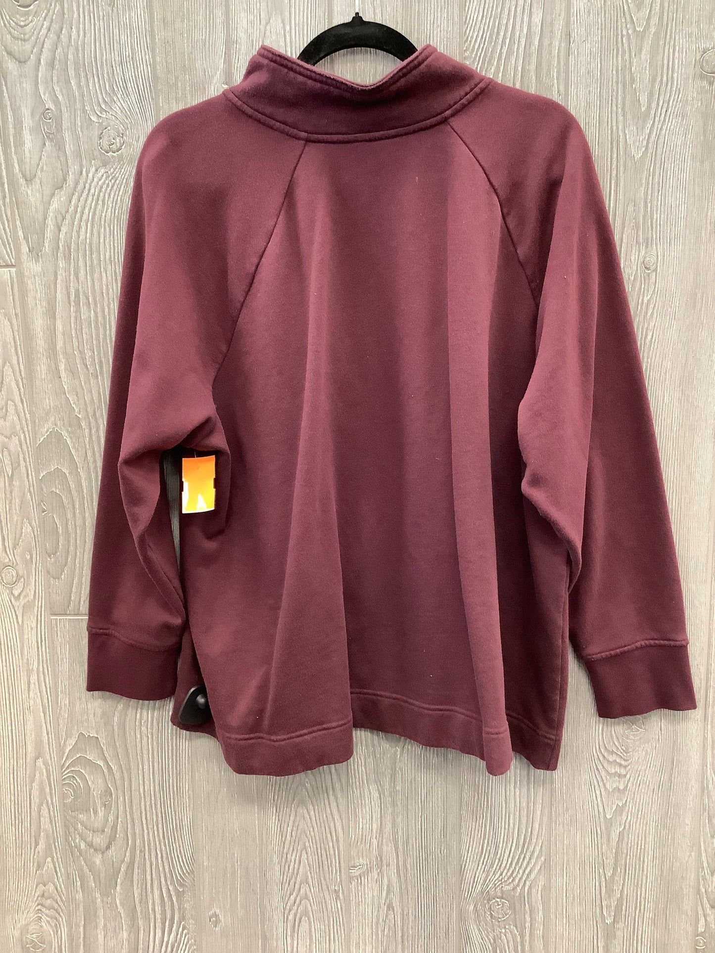 Top Long Sleeve By Terra & Sky In Purple, Size: 2x