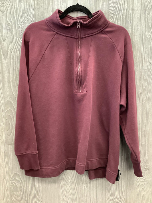 Top Long Sleeve By Terra & Sky In Purple, Size: 2x