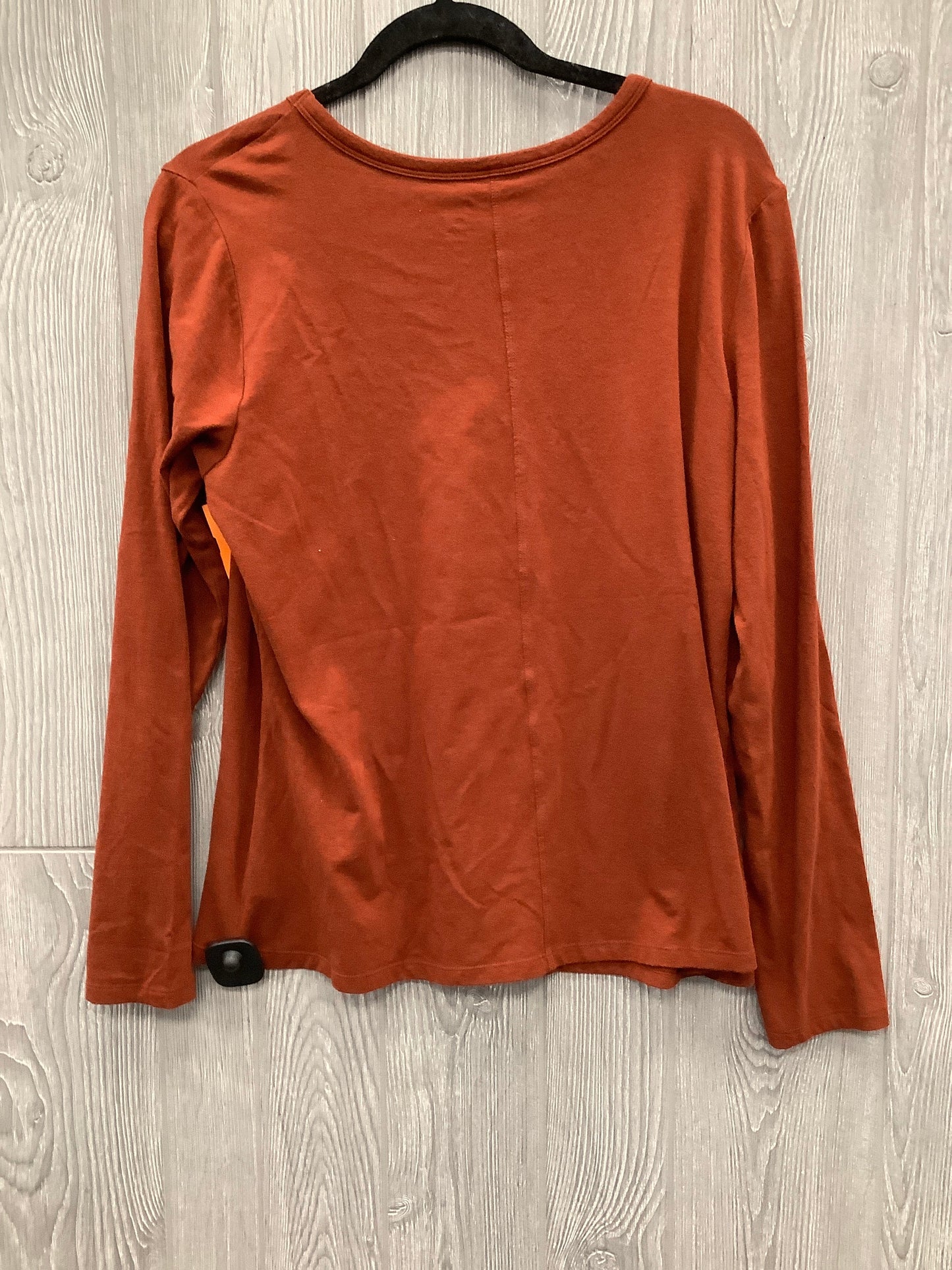 Top Long Sleeve Basic By Ana In Orange, Size: Xl