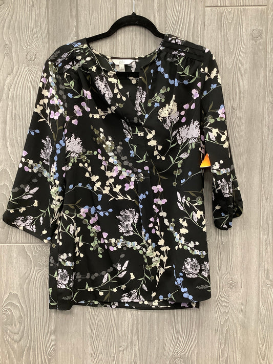 Top Long Sleeve By Croft And Barrow In Floral Print, Size: L