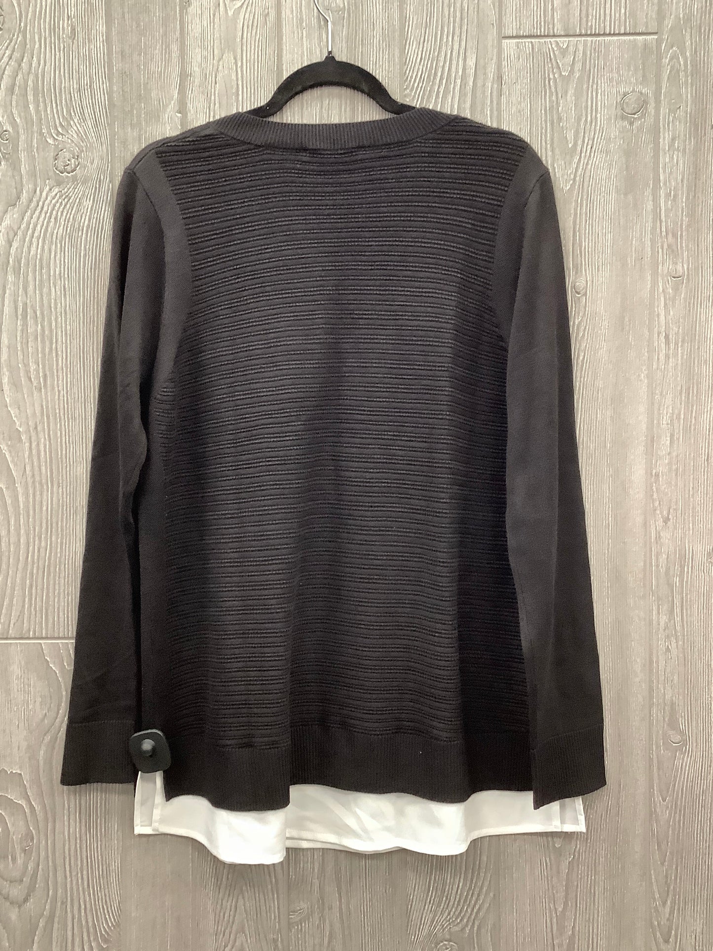 Top Long Sleeve By Hilary Radley In Black, Size: Xl