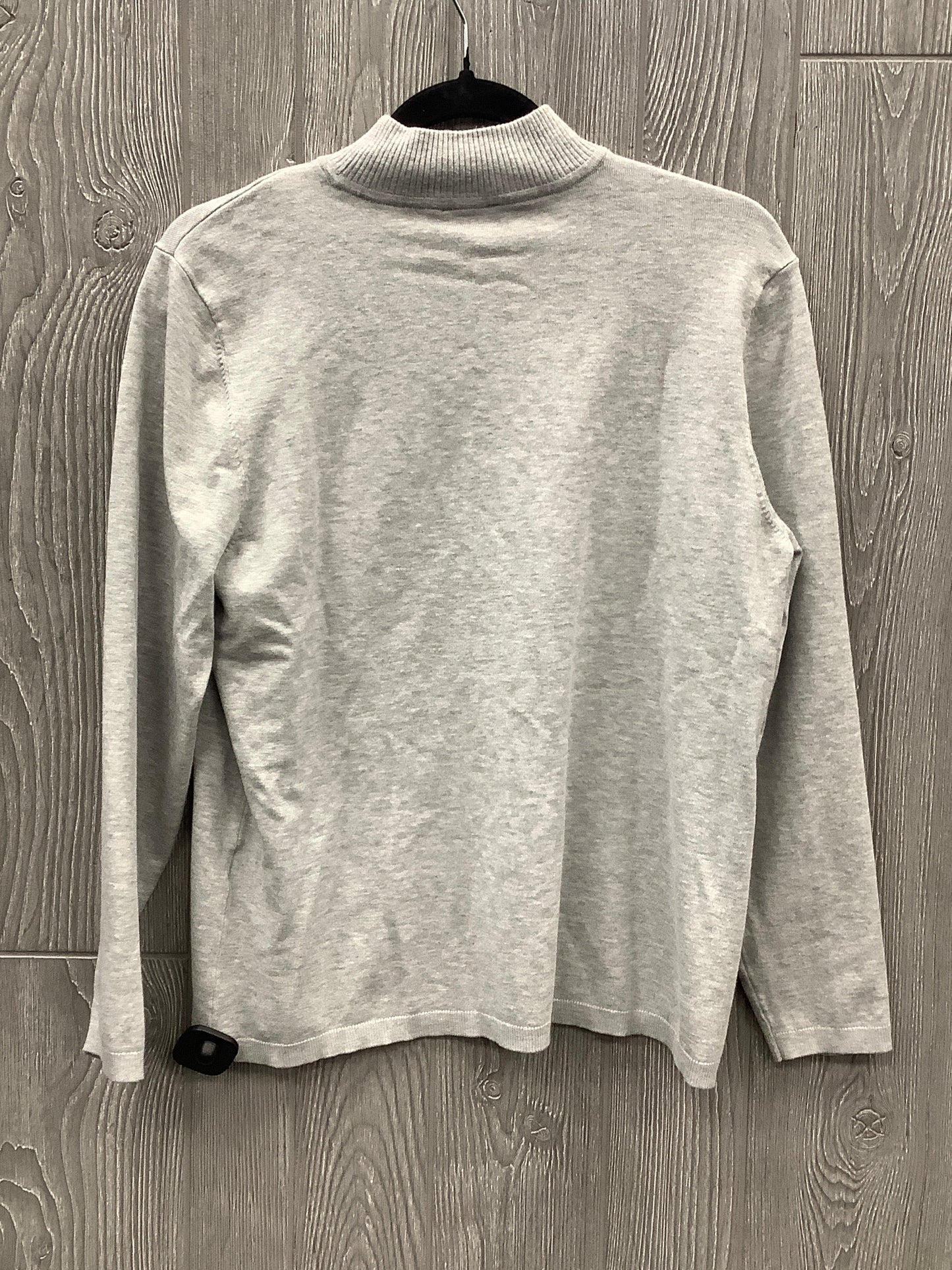 Top Long Sleeve By Chicos In Grey, Size: Xl