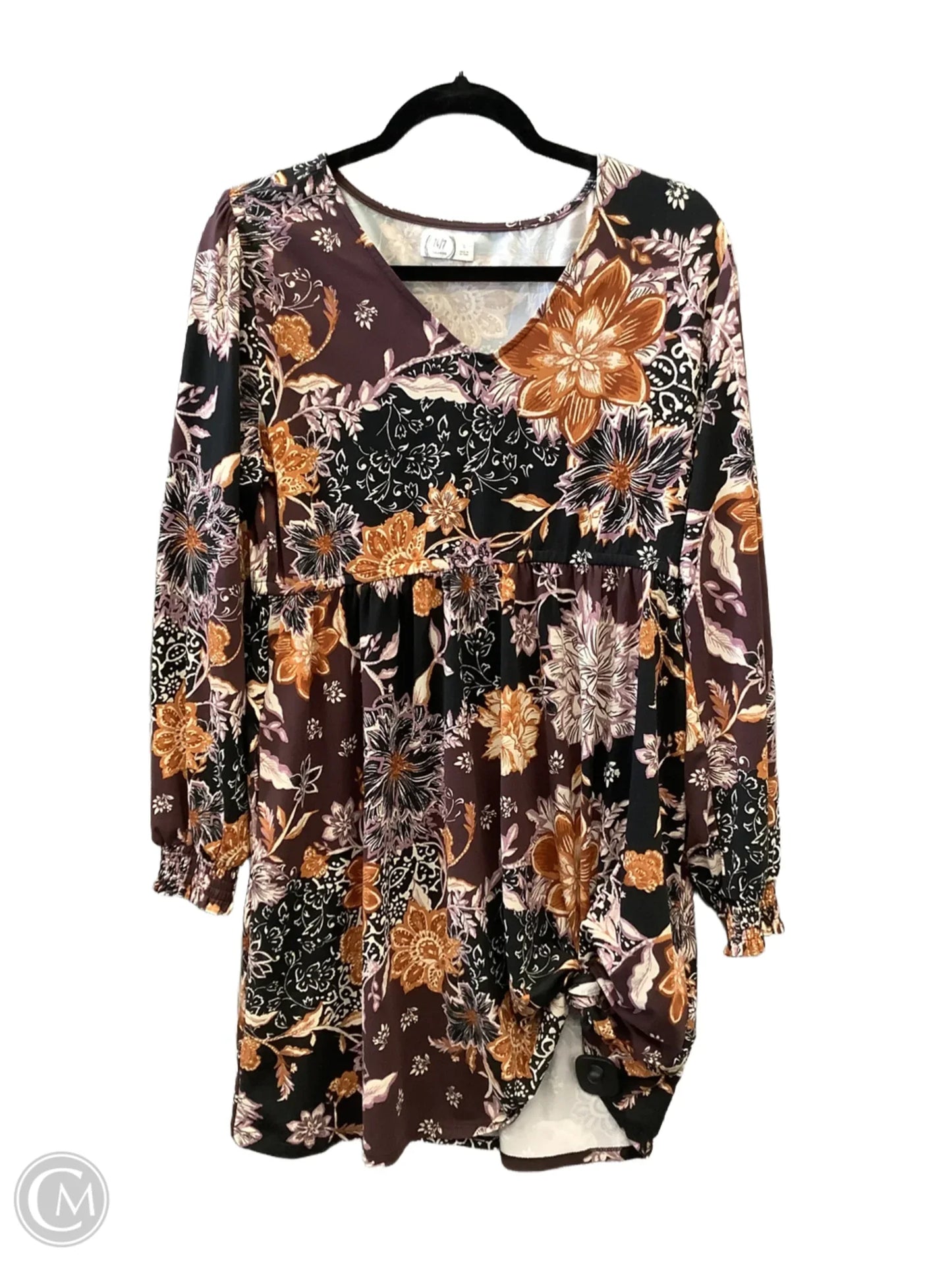 Dress Casual Midi By Maurices In Floral Print, Size: L