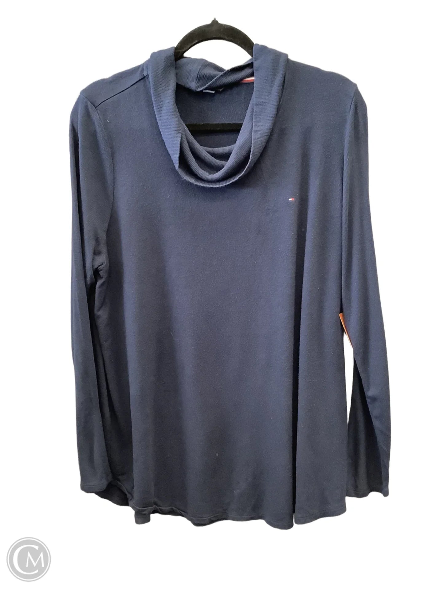 Top Long Sleeve Basic By Tommy Hilfiger In Blue, Size: Xl