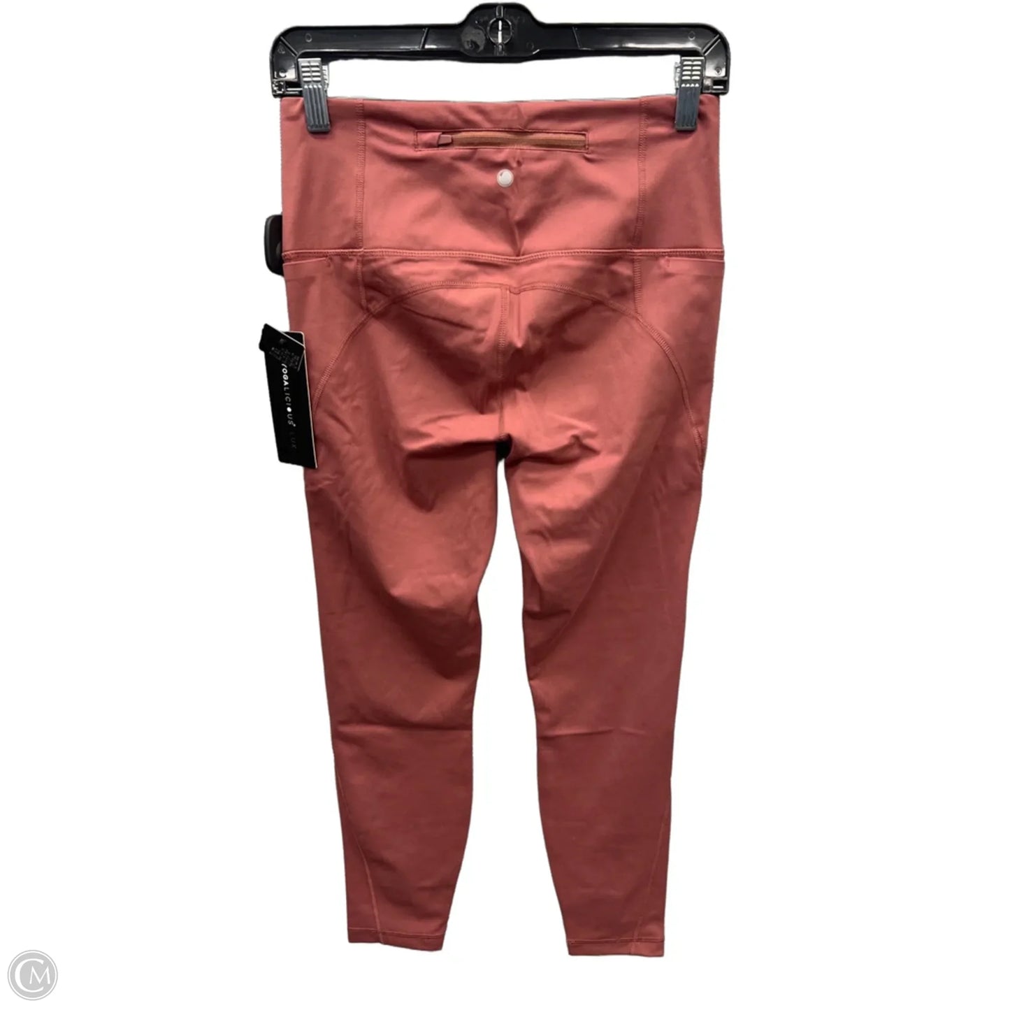 Athletic Leggings By Yogalicious In Orange, Size: M