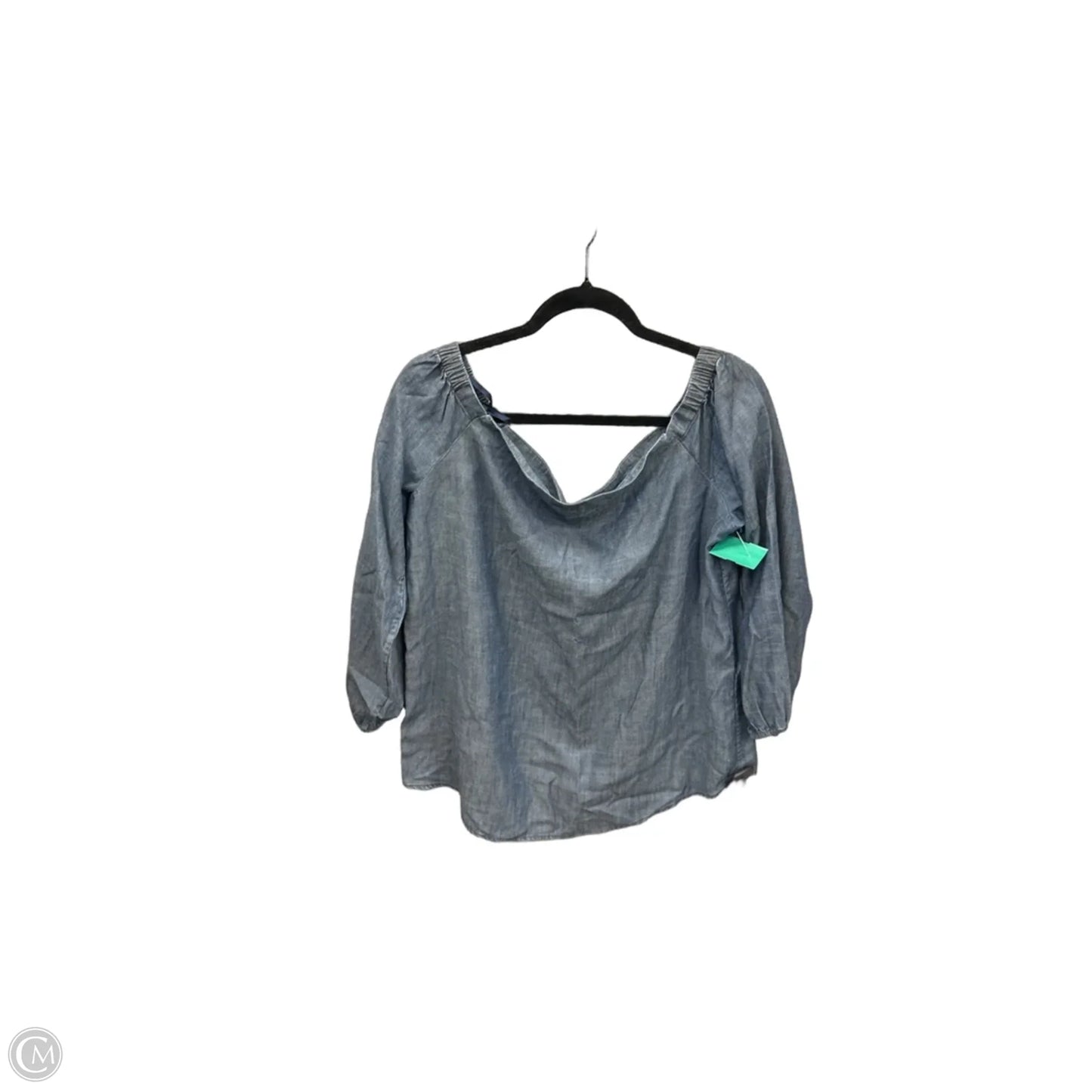 Top 3/4 Sleeve By Chicos In Blue, Size: M