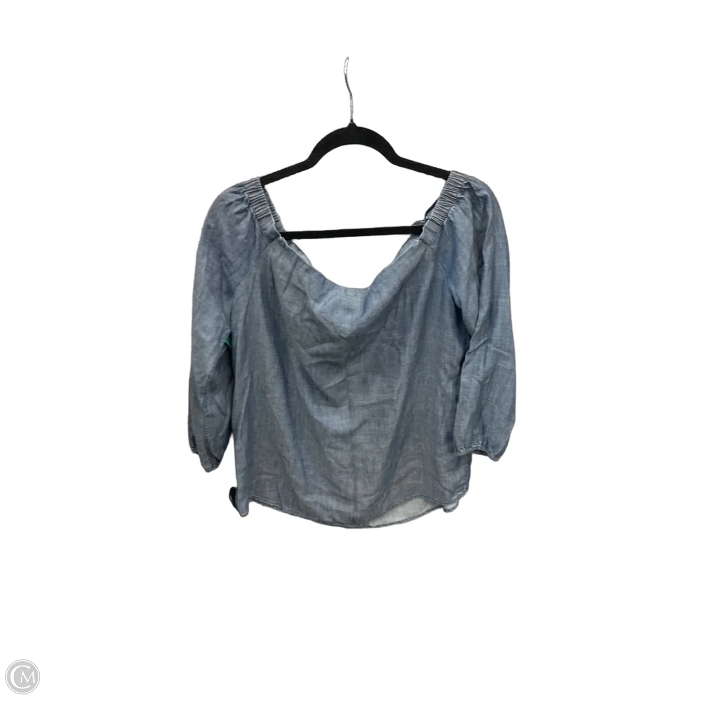 Top 3/4 Sleeve By Chicos In Blue, Size: M