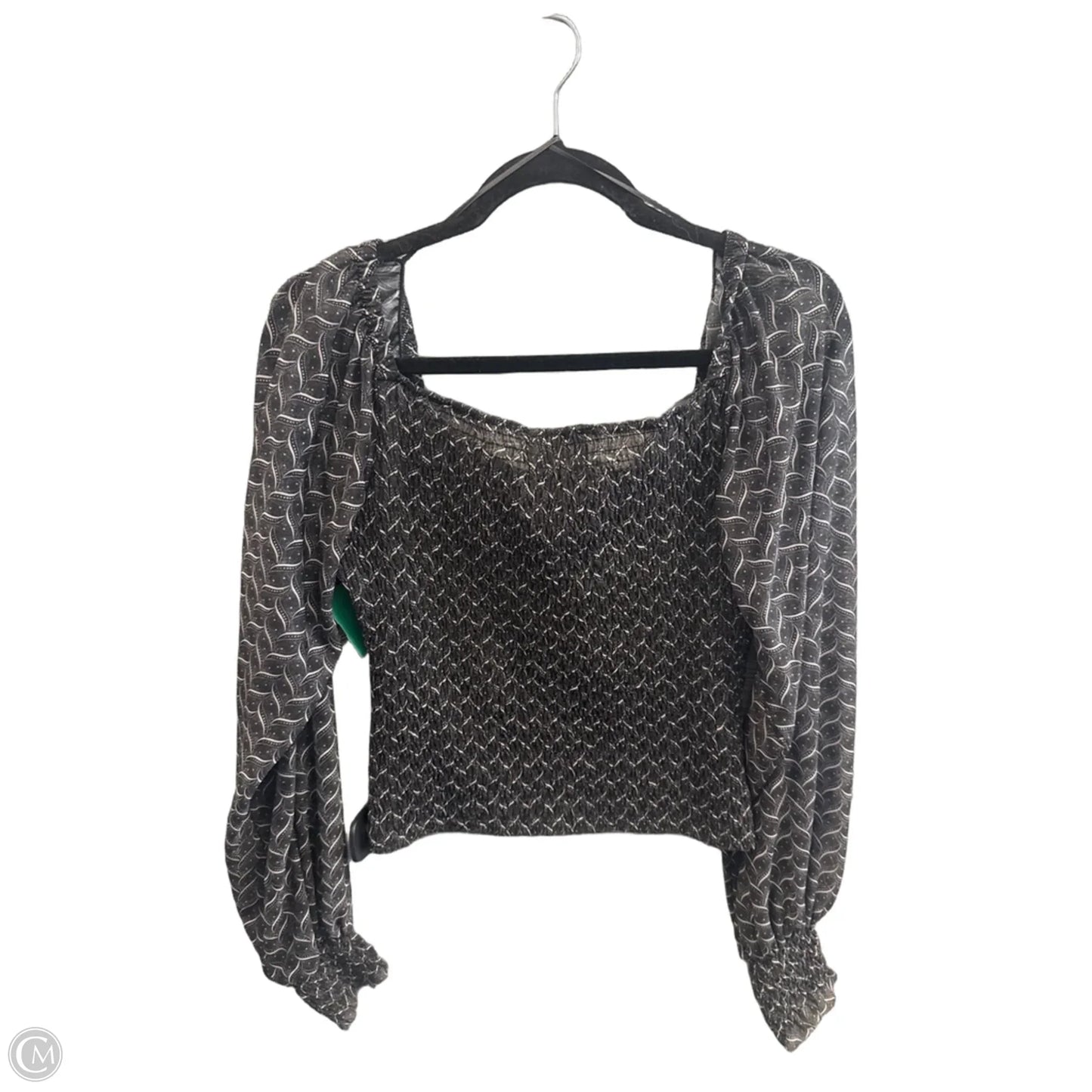 Top Long Sleeve By Anthropologie In Black, Size: M