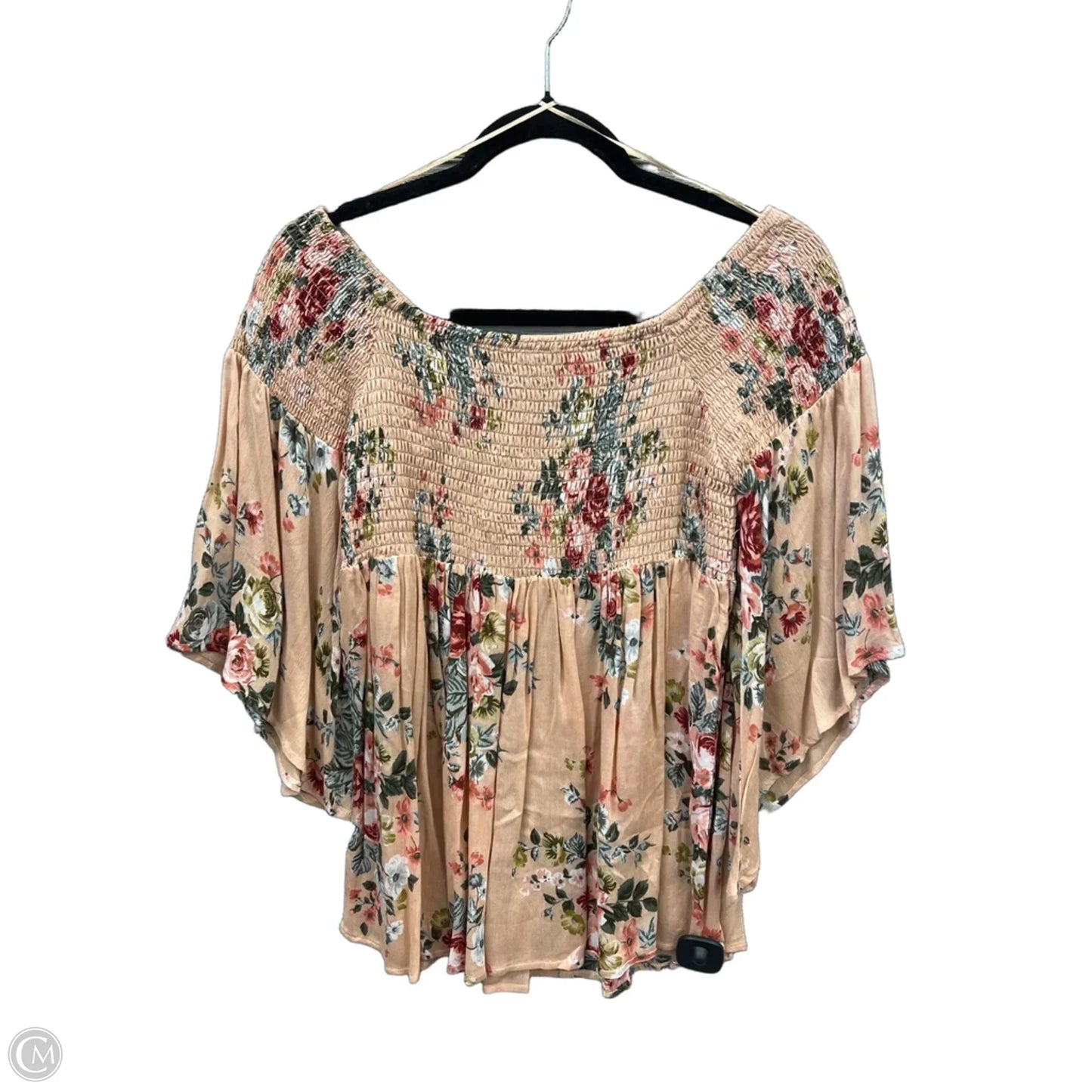 Top 3/4 Sleeve By Angie In Pink, Size: M