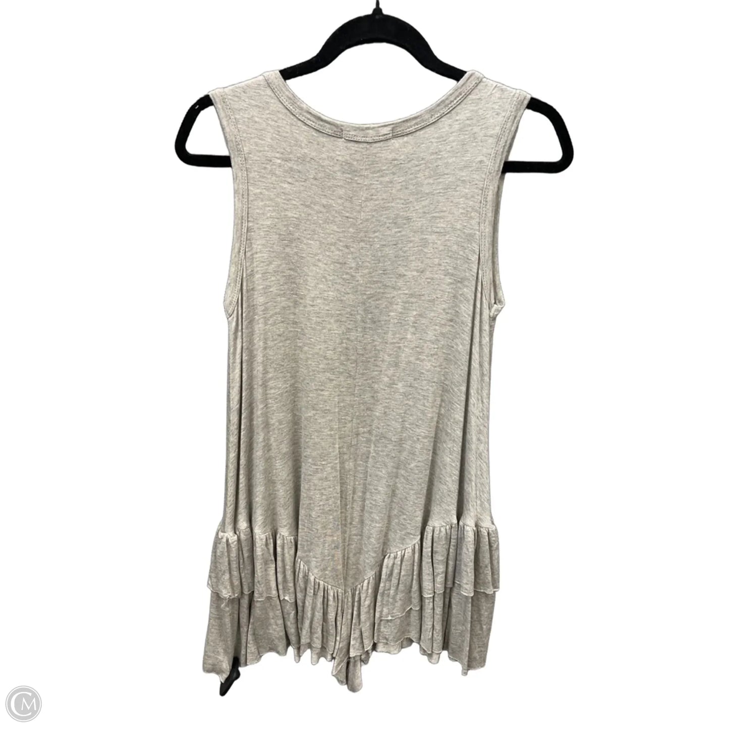 Top Sleeveless By Clothes Mentor In Grey, Size: S