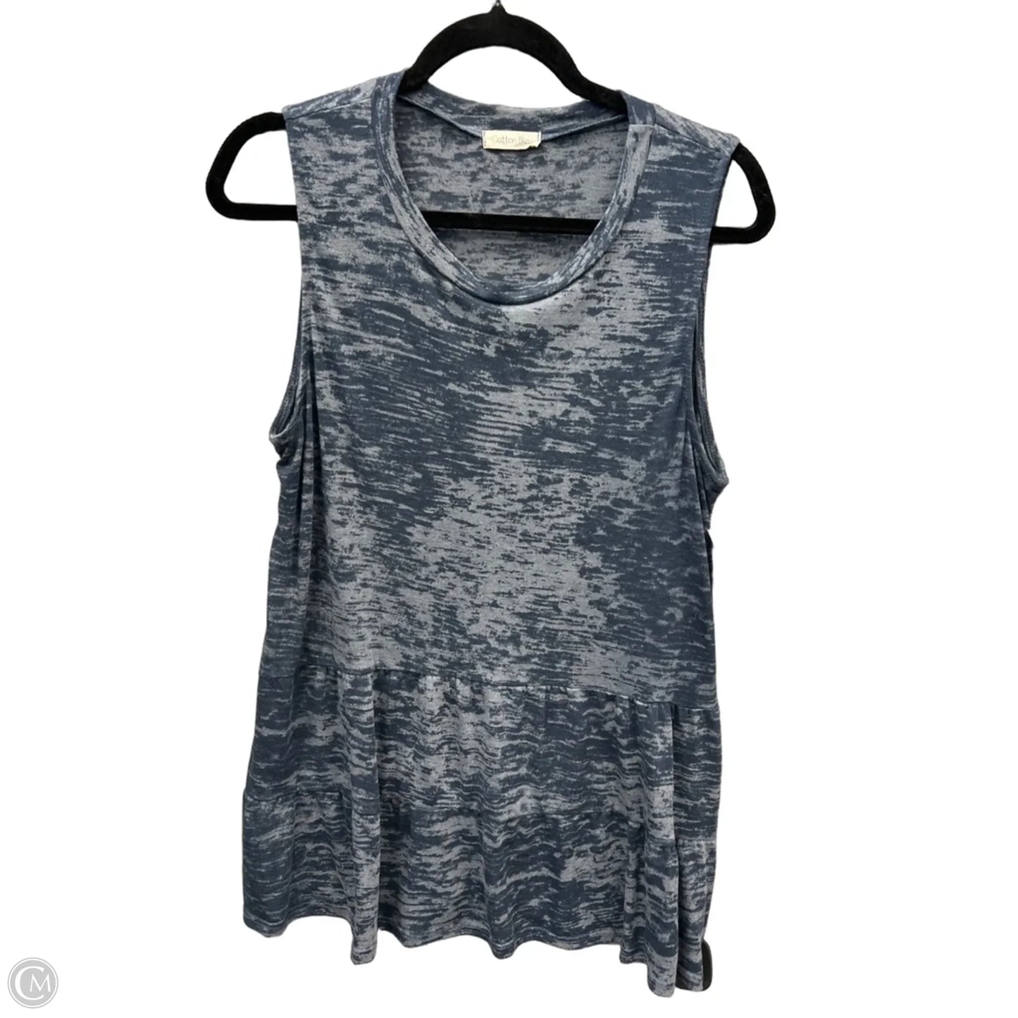 Top Sleeveless By Cotton Bleu In Blue, Size: M