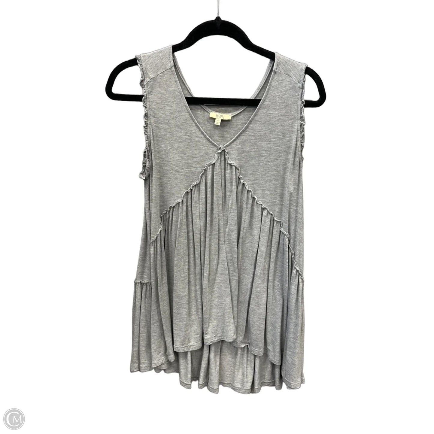 Top Sleeveless By Kori America In Grey, Size: S