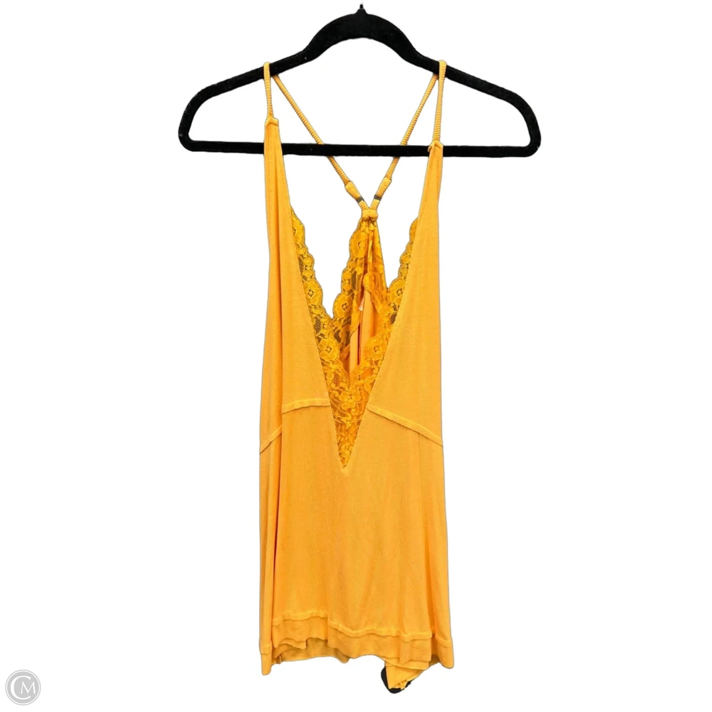 Top Sleeveless By Pol In Yellow, Size: S