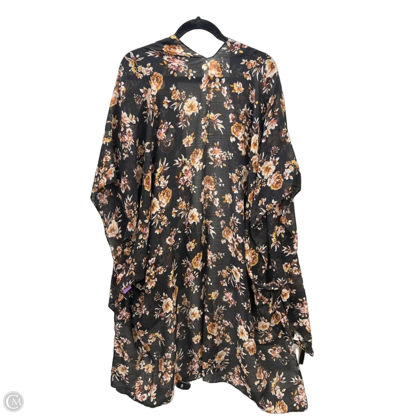 Kimono By Clothes Mentor In Black, Size: Osfm