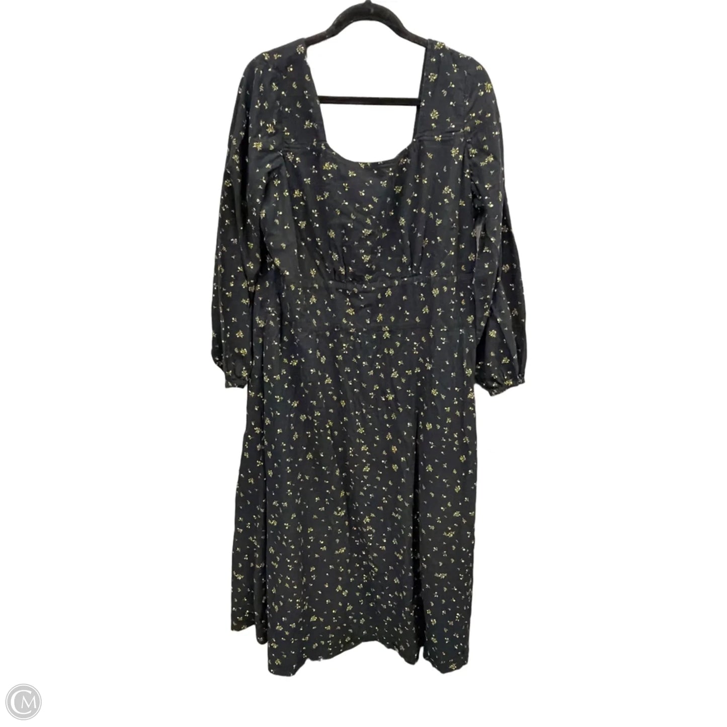 Dress Casual Midi By Able In Black, Size: 1x