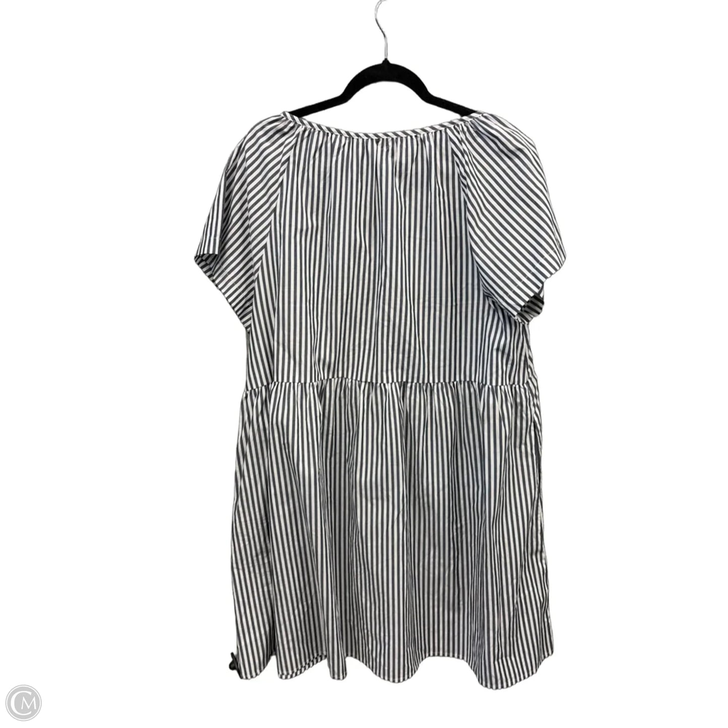 Dress Casual Midi By Anniewear In Striped Pattern, Size: Xl