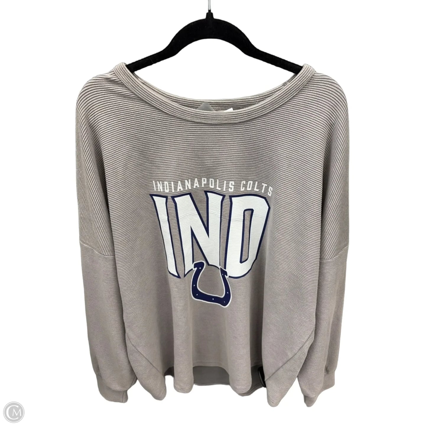 Sweatshirt Crewneck By Clothes Mentor In Grey, Size: Xxl