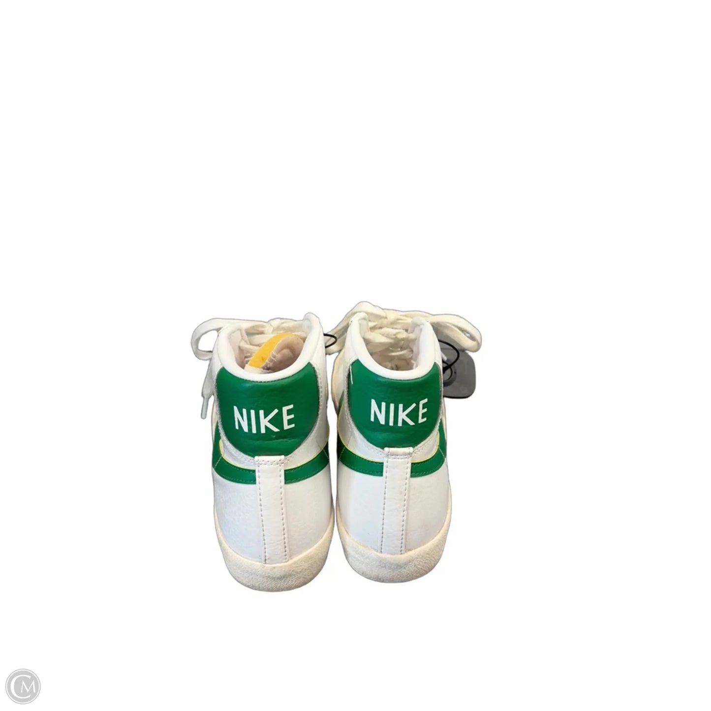 Shoes Sneakers By Nike In Green & White, Size: 9.5