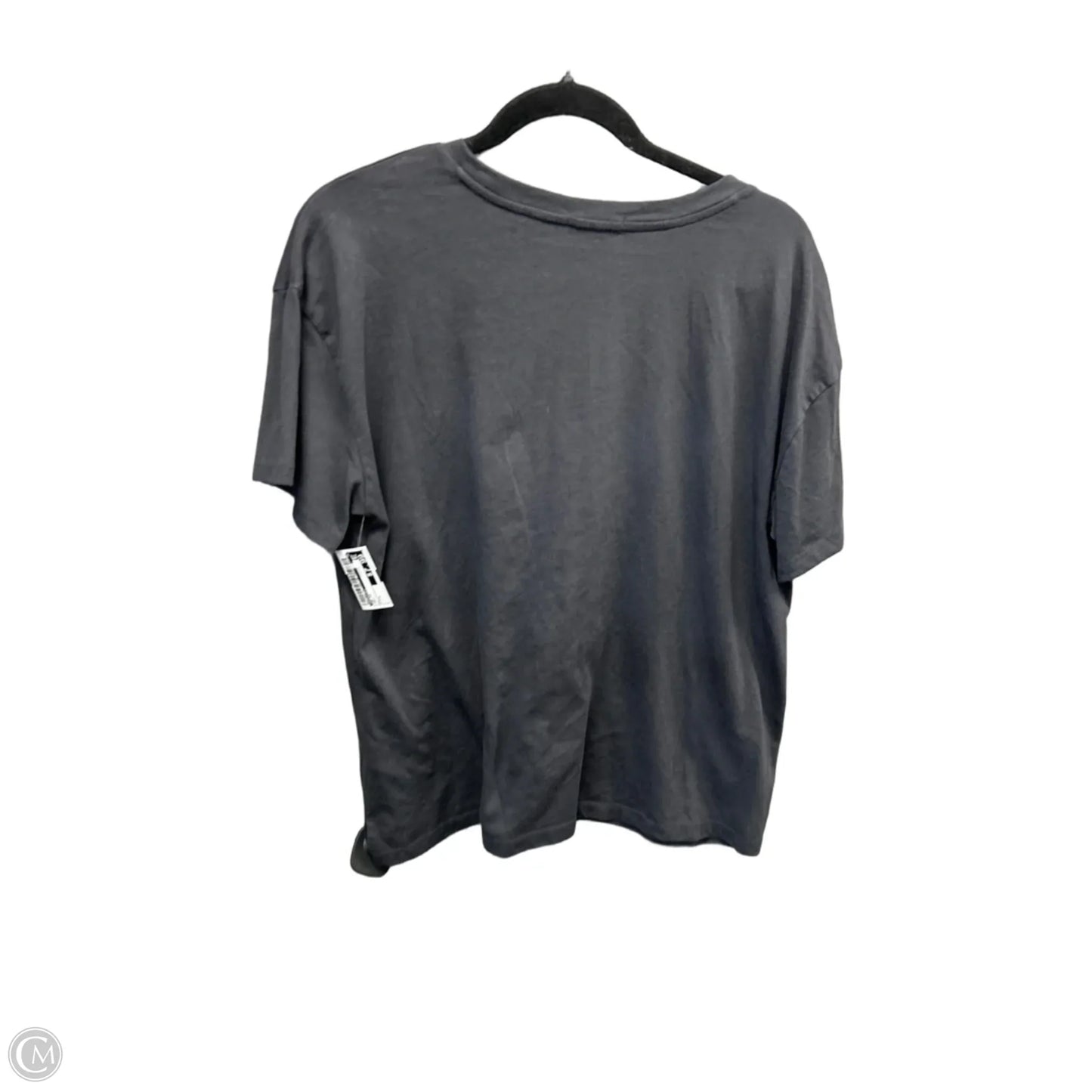 Top Short Sleeve By Maurices In Grey, Size: L