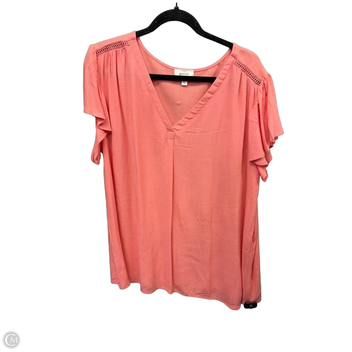 Top Short Sleeve By Blu Pepper In Pink, Size: 2x
