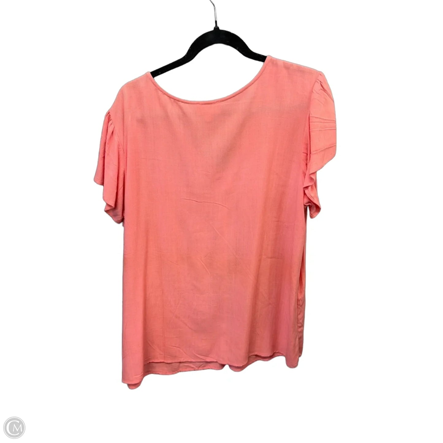 Top Short Sleeve By Blu Pepper In Pink, Size: 2x