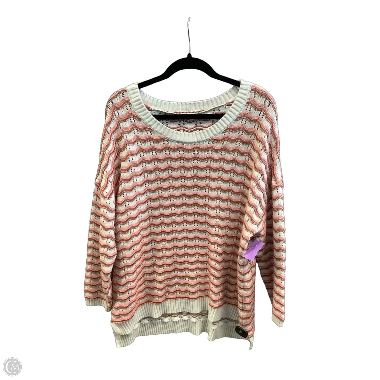 Sweater By Maurices In Striped Pattern, Size: 2x