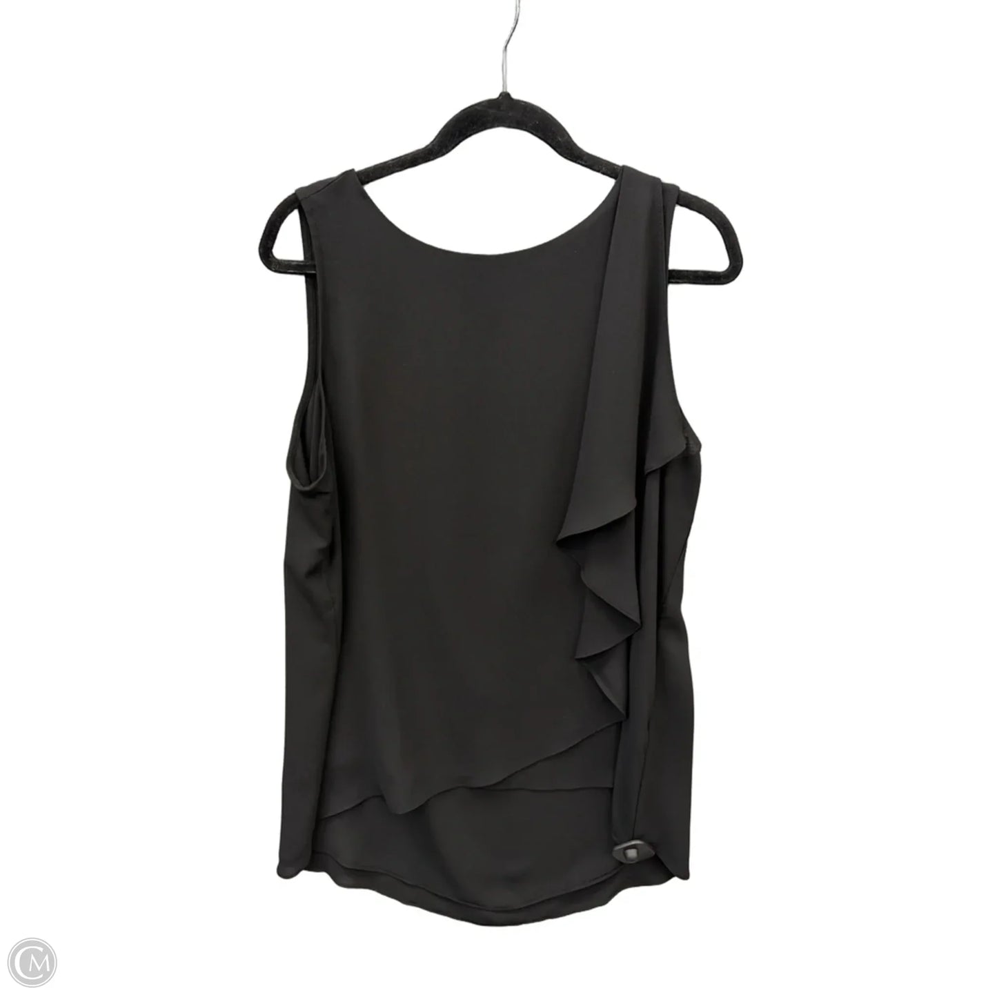 Top Sleeveless By Chicos In Black, Size: L