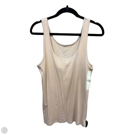 Tank Top By A New Day In Beige, Size: L