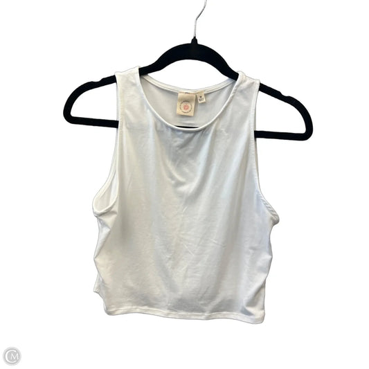 Top Sleeveless By Live In The Moment In White, Size: M