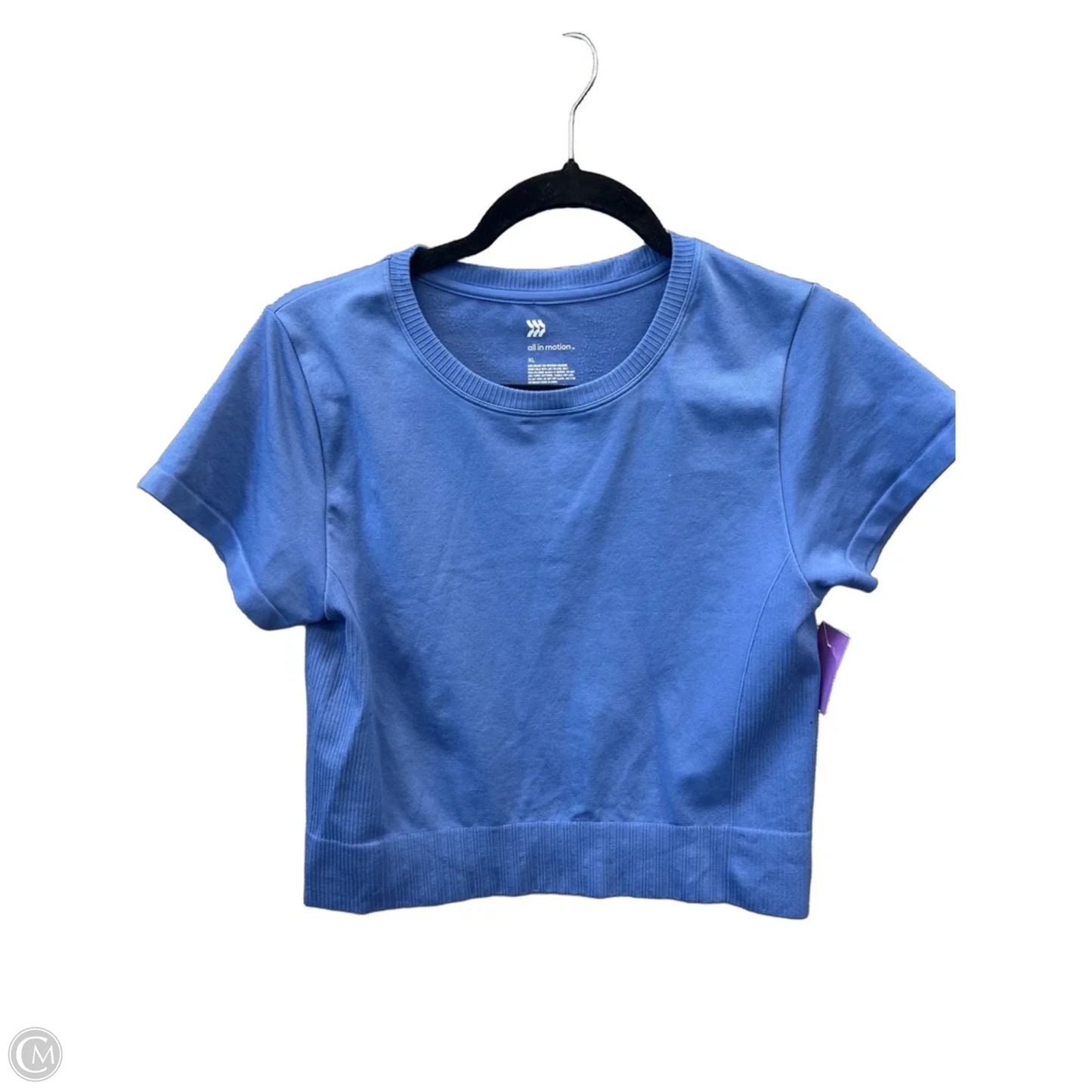 Athletic Top Short Sleeve By All In Motion In Blue, Size: Xl